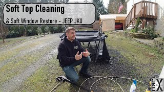 DIY Soft Top Cleaning  Jeep JKU [upl. by Onaicram]