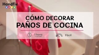 Cómo decorar paños de cocina · Handfie DIY [upl. by Janka496]