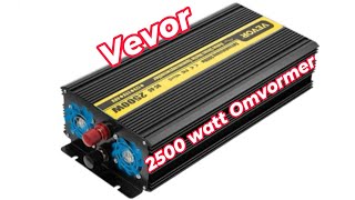 Vevor 2500watt omvormer 12230 [upl. by Gariepy]