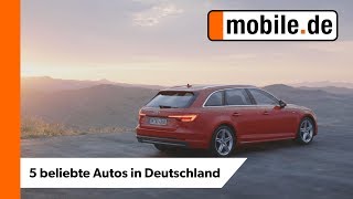 Die beliebtesten Autos auf deutschen Straßen  mobilede [upl. by Irollam]