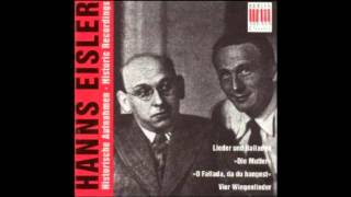 Hanns Eisler  Historische Aufnahmen  Vier Wiegenlieder für Arbeitermütter II [upl. by Blackstock]