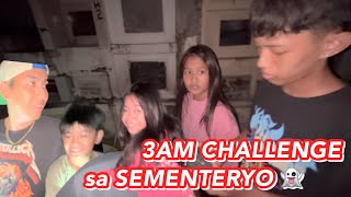 3AM CHALLENGE SA SEMENTERYO TAKOT SILA EH 💀👀  Grae and Chloe [upl. by Lovato]