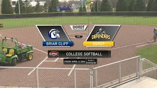 Dordt vs Briar Cliff Game 2 Softball April 5 2024 [upl. by Namqul]