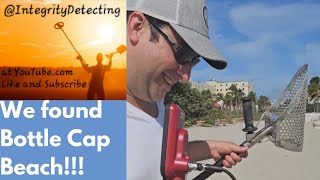 Metal detecting Hollywood Beach Florida with my buddy Rob ⚠️ Warning Bottle Caps [upl. by Anaihsat]