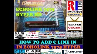 ECHOLINK 7575 HYPER HD RECEIVER CCCAM OPTION [upl. by Tessa]