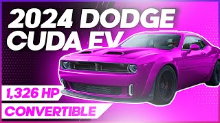 2024 Dodge Cuda EV electric car based on Challenger Hellcat coming Dodge EV Day [upl. by Bose887]