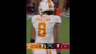 Tennessee vs Oklahoma The big play of the night shorts football touchdown highlights [upl. by Ettevets]