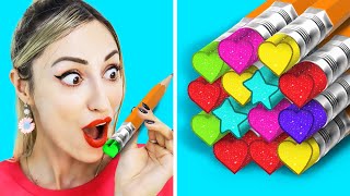 INCREDIBLE SCHOOL HACKS  SCHOOL HACKS THAT WILL SAVE YOUR LIFE BY CRAFTY HYPE [upl. by Luckett]