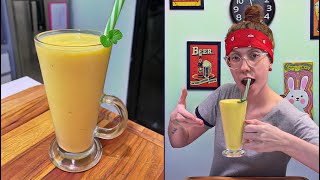 Como fazer o melhor Smoothie de banana manga e maracujá Fácil e rápido [upl. by Uball]