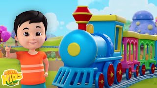 Rail Gadi Song देखो मेरे जूते  More Hindi Rhymes for Babies and Cartoon [upl. by Eimareg]