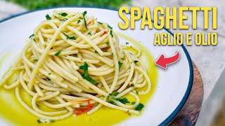 How to Make the Most Tasty SPAGHETTI AGLIO e OLIO Ever [upl. by Bonnell]