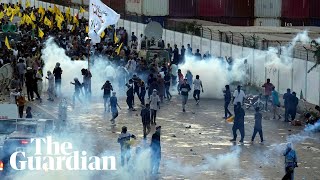 Violent clashes in Pakistan after Hezbollah leaders assassination [upl. by Taran153]