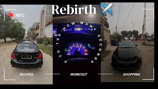 Honda civic rebirth manual Review 🦅 gari ki pick kesi ha Or Exterior look❤️ [upl. by Uni]