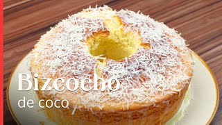 La mejor receta de bizcocho de coco que he hecho ¡es súper esponjoso y rico [upl. by Anauqed]