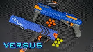 VS Nerf Rival Apollo vs Dart Zone Powerball  Which is Better [upl. by Nairod217]