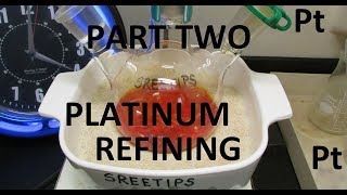 Platinum Refining Practice Platinum Coin Part 2of2 [upl. by Notslah]