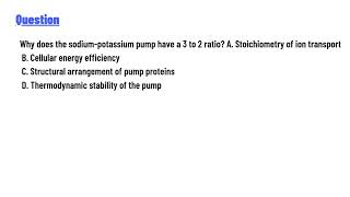 Why does the sodiumpotassium pump have a 3 to 2 ratio [upl. by Kilam]