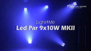 Light4Me – Led Par 9x10 MKII RGBW reflektor  pilot IR [upl. by Vins549]