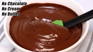 1 Min Chocolate Frosting For Cake with Cocoa Powder  Chocolate Icing Recipe Easy  Chocolate Recipe [upl. by Naesar26]