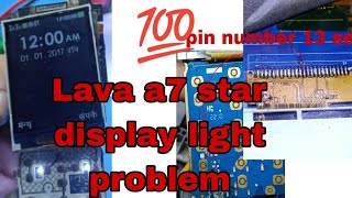 lava a7 star display light jumper solution  lava a7 star display  lava a7 star white display [upl. by Wurster880]