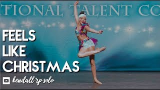 ‘Feels Like Christmas’ Kendall RP Solo  KDD  Anna’s Nationals  Dance Moms [upl. by Adnamor]