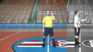 Referee Signs Floorball  floorballcoachorg [upl. by Neelie]