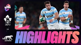 HIGHLIGHTS  IRELAND V ARGENTINA  AUTUMN NATIONS SERIES [upl. by Willem546]