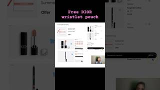 DIOR wristlet Free 😍 No code needed Perfect for gifting gwp diorbeauty [upl. by Eened722]