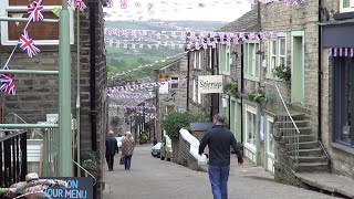 039 Heritage of Haworth Haworth Oakworth and the Railway Children Walk South Pennines 2015 [upl. by Adnotal]