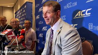 Clemson football coach Dabo Swinneys Breakout Session at ACC Kickoff  72524 [upl. by Stefanac]