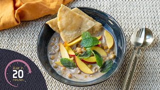 Indiase kikkererwten curry met nectarine amp flatbread  Klaar in 20 minuten [upl. by Kleeman457]