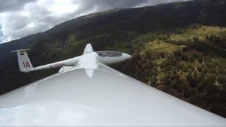 Schleicher ASW 20 flight over Vegoritida Lake Edessa Greece [upl. by Adnal256]