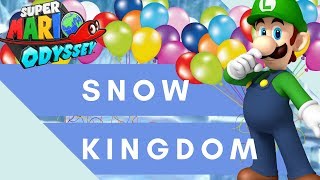 BEST HIDING SPOTS IN THE SNOW KINGDOM for Luigis Balloon World  Super Mario Odyssey [upl. by Onivla]