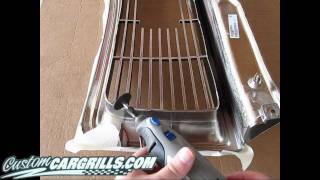 customcargrillscom Gut amp Cut grill installation [upl. by Ardnaet581]