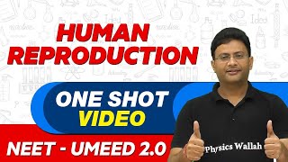 HUMAN REPRODUCTION in 1 Shot  All Theory amp PYQs  NEET Crash Course  UMEED 20 [upl. by Sholley]