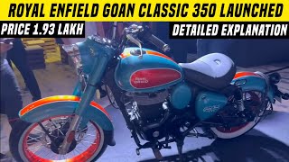 Finally Royal Enfield Goan Classic 350 Bike Launched In India Price 193 LakhBobber 350 Classic RE [upl. by Lasala497]