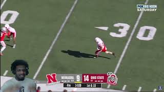 OHIO STATE FAN REACTS TO Nebraska Cornhuskers vs No 4 Ohio State Buckeyes Highlights [upl. by Llekcir]