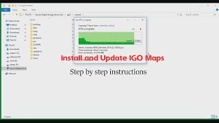 How To Install And Update IGo Primo Maps On SD Card [upl. by Lainad166]