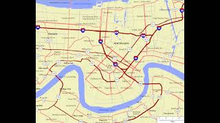 map of New Orleans Louisiana [upl. by Sefton]