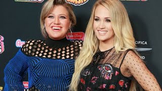 American Idol KELLY CLARKSON STRANGE REACTION TO CARRIE UNDERWOOD [upl. by Vial]