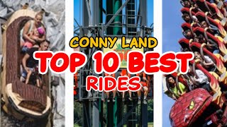 Top 10 rides at Conny Land  Wäldi Switzerland  2022 [upl. by Olshausen]