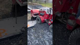 Spreading Gravel in a Foundation With a Ventrac [upl. by Ennairac288]