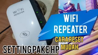 Cara Reset WIFI REPEATER sangat mudah [upl. by Perpetua]