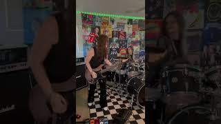 Charlotte  Kittie  guitar and drum cover short guitarcover numetal kittie [upl. by Assili]