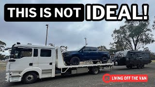 CHEVY SILVERADO 1500 BREAKDOWN  GMSV 125 LIVING OFF THE VAN TRAVEL AUSTRALIA LivingOffTheVan [upl. by Carbrey]