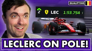 Our Reaction to Belgian Grand Prix Qualifying [upl. by Akeem]