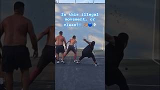 Handball Community 👋🏽🔵💨 Is this illegal movement or clean 💪🏽 wallball 👁️👁️ [upl. by Llenrep]