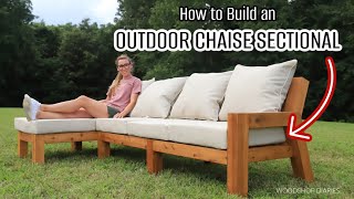 How to Build an Outdoor Chaise Sectional [upl. by Revlys]