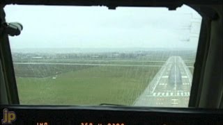 Windy MD80 Landing at Paris [upl. by Lehsar]