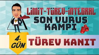 Türev KANIT I LimitTürevİntegral Son Vuruş Kampı 🥊 I 4 Gün I yks2024 mathman [upl. by Joiner]